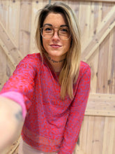 Langarmshirt Leo Mesh - Unique Flores