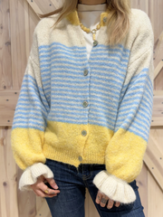 Cardigan mit Puff Ärmel - Unique Flores