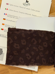Strumpfhose Leopard Marrone