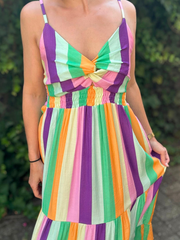Kleid Streifen