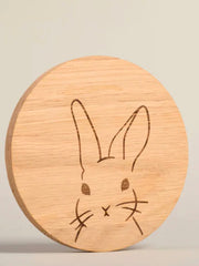 Untersetzer aus Eiche Hase - Unique Flores