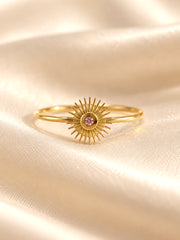 Ring filigran Sonne