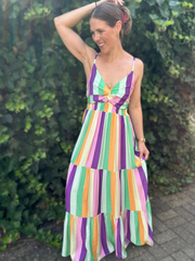 Kleid Streifen
