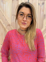 Langarmshirt Leo Mesh - Unique Flores