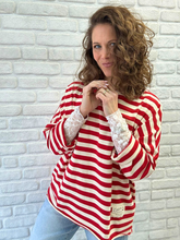 Langarmshirt Streifen mit Patch - Unique Flores