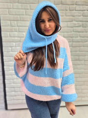 Strickpulli mit Balaclava - Unique Flores