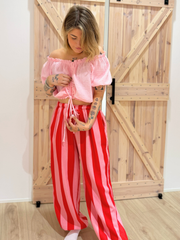 Top Musselin Off - Shoulder