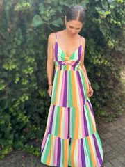 Kleid Streifen