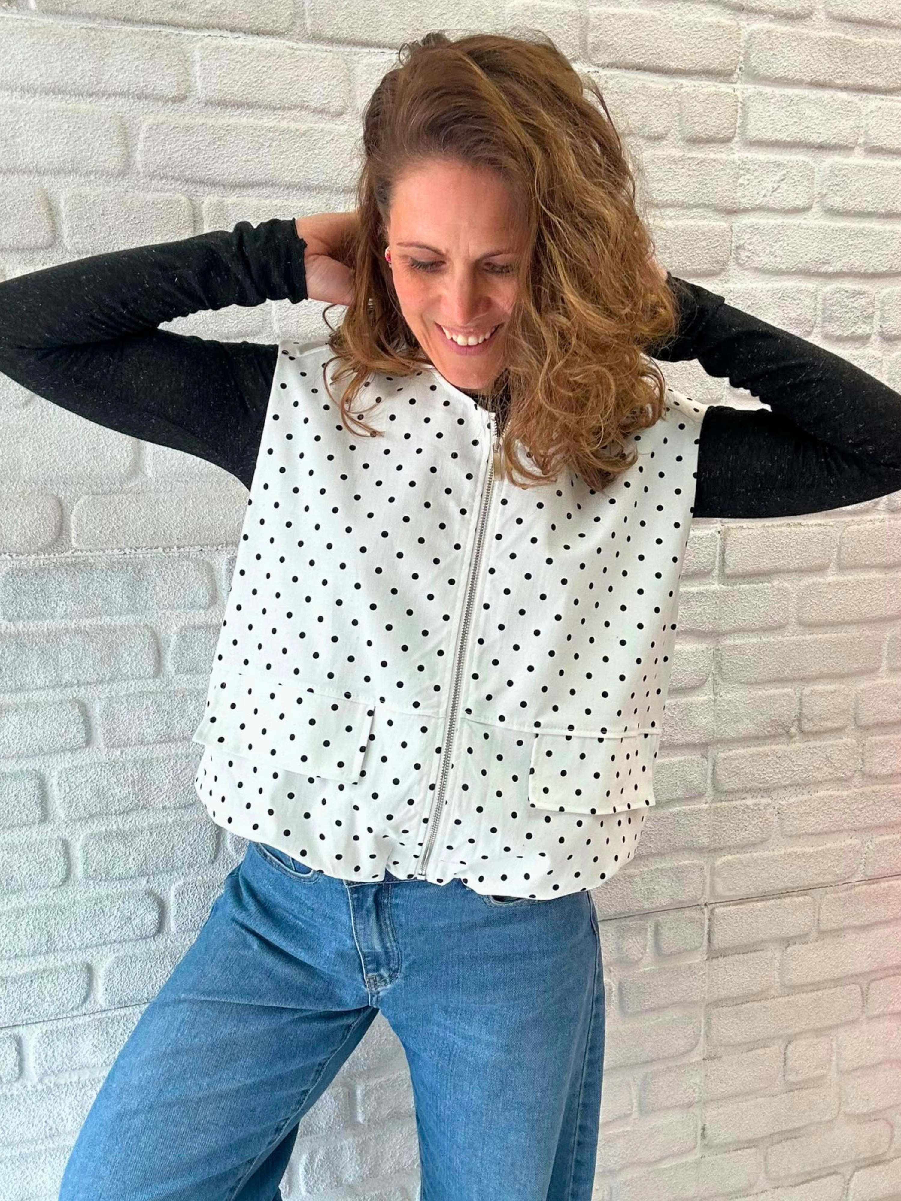 Weste Polka Dots - Unique Flores