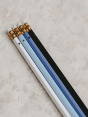 Bleistift Set blau 4er Set - Unique Flores