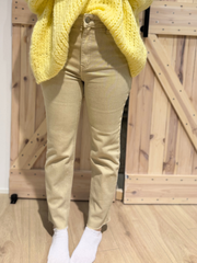 Mom Jeans Beige - Unique Flores