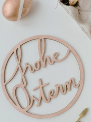 Holzkranz Frohe Ostern - Unique Flores