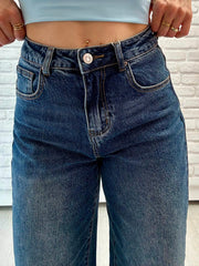 Jeans Barrel Fit Denim Blue