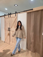 Jeans Wide Leg mit 2 Seitlichen weißen Streifen