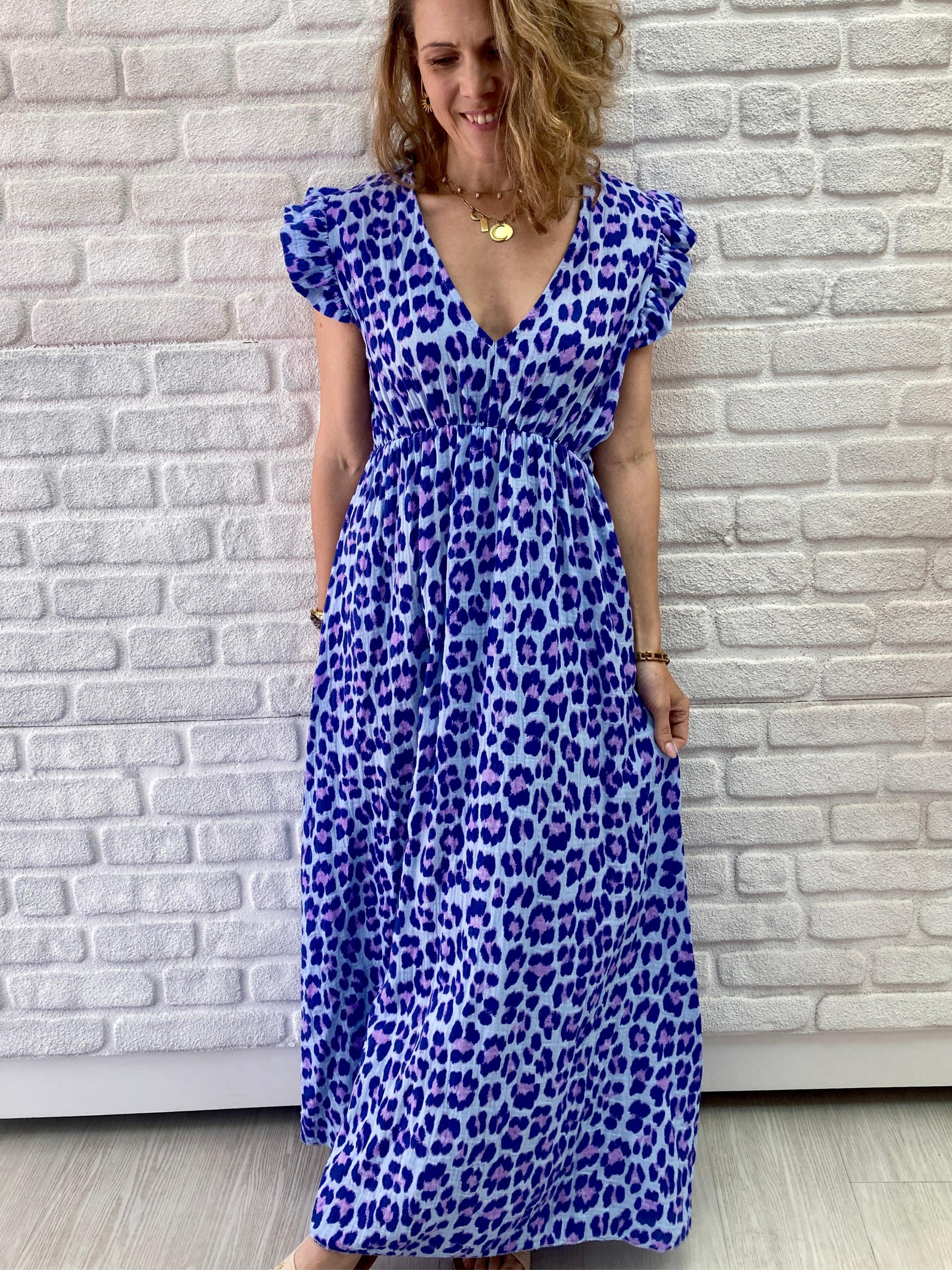 Maxikleid Emy Leo - Unique Flores