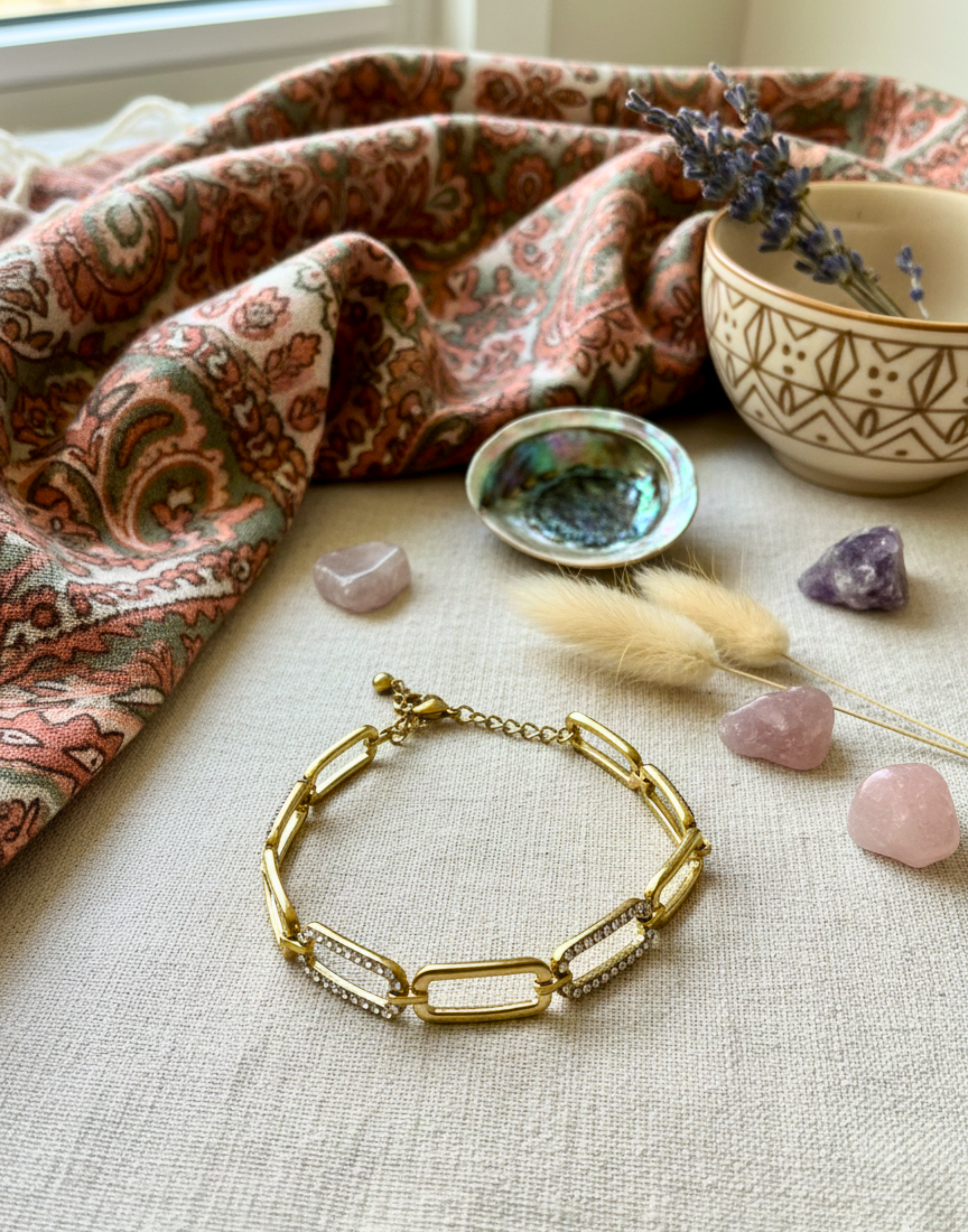 Glitzer Armband - Unique Flores