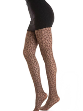 Strumpfhose Leopard Marrone