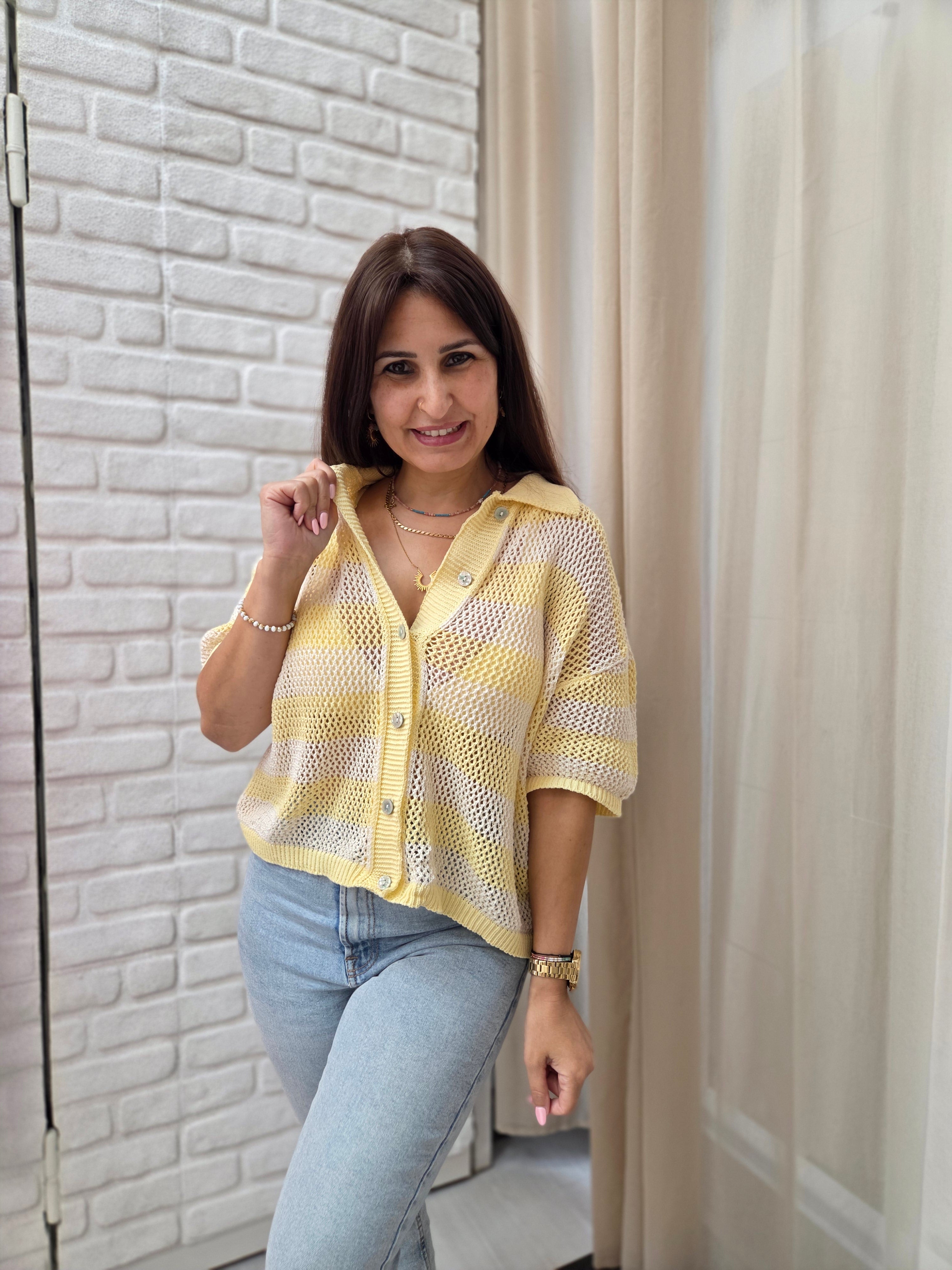 Dream Stripes Bluse - Unique Flores