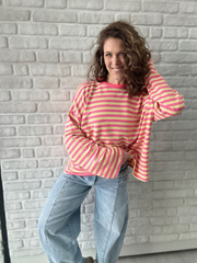 Longsleeve mit Streifen - Unique Flores