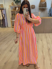Maxikleid Streifen - Unique Flores