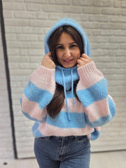 Strickpulli mit Balaclava - Unique Flores