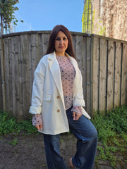 Oversized Blazer - Unique Flores