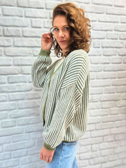 Cardigan mit Streifen - Unique Flores