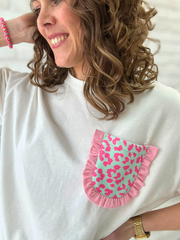 T-Shirt Leo Pocket - Unique Flores