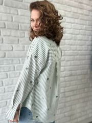 Bluse mit Streifen - Unique Flores