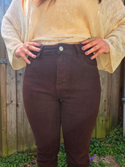 Mom Jeans Redial Braun - Unique Flores