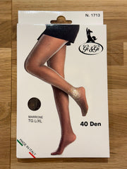 Strumpfhose Schimmer Effekt Braun