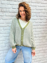 Cardigan mit Streifen - Unique Flores