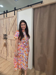 Midikleid Blumenprint - Unique Flores