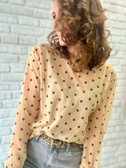 Langarmshirt Mesh Dots - Unique Flores