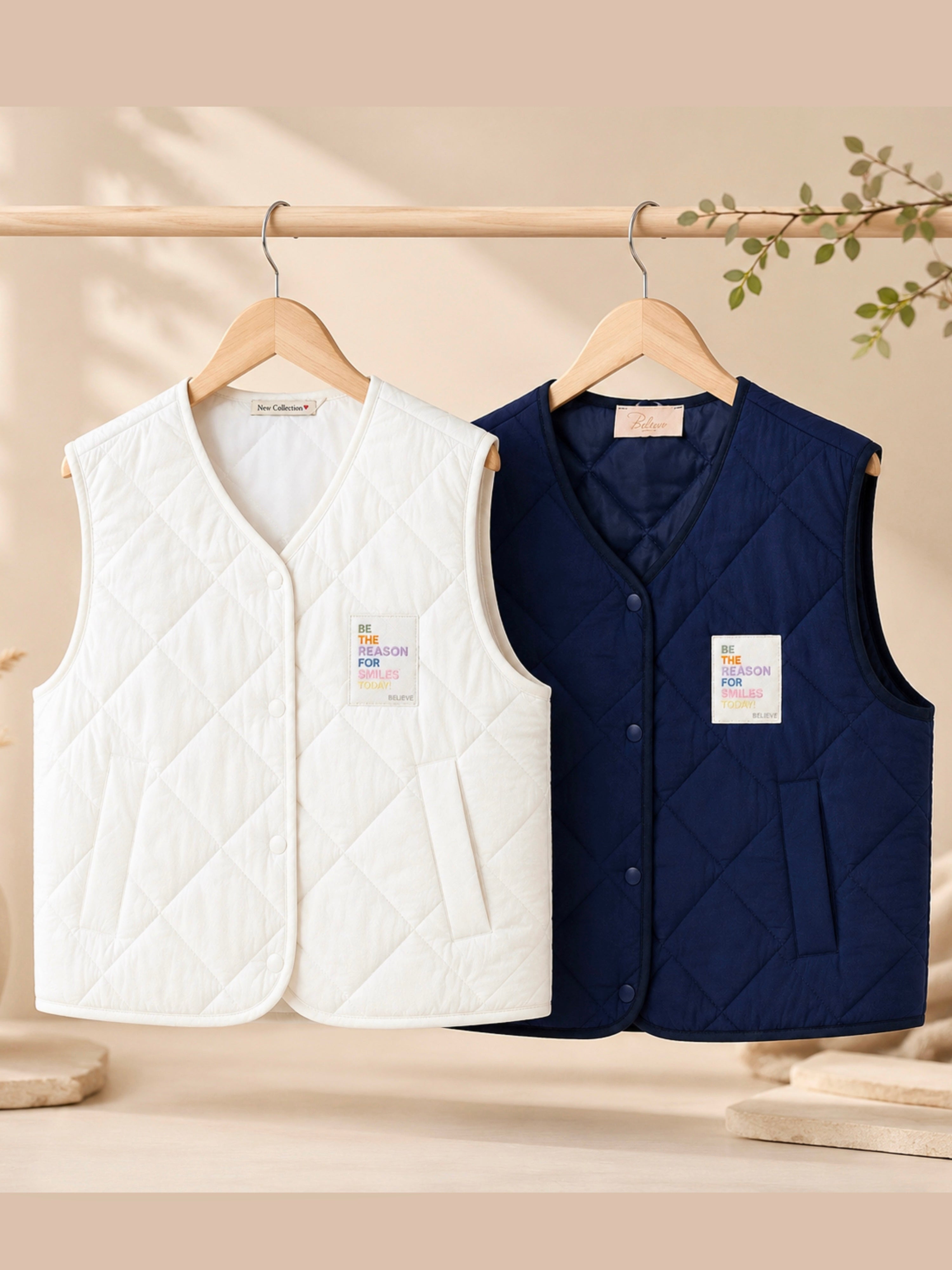 Weste mit Statement Patch - Unique Flores 