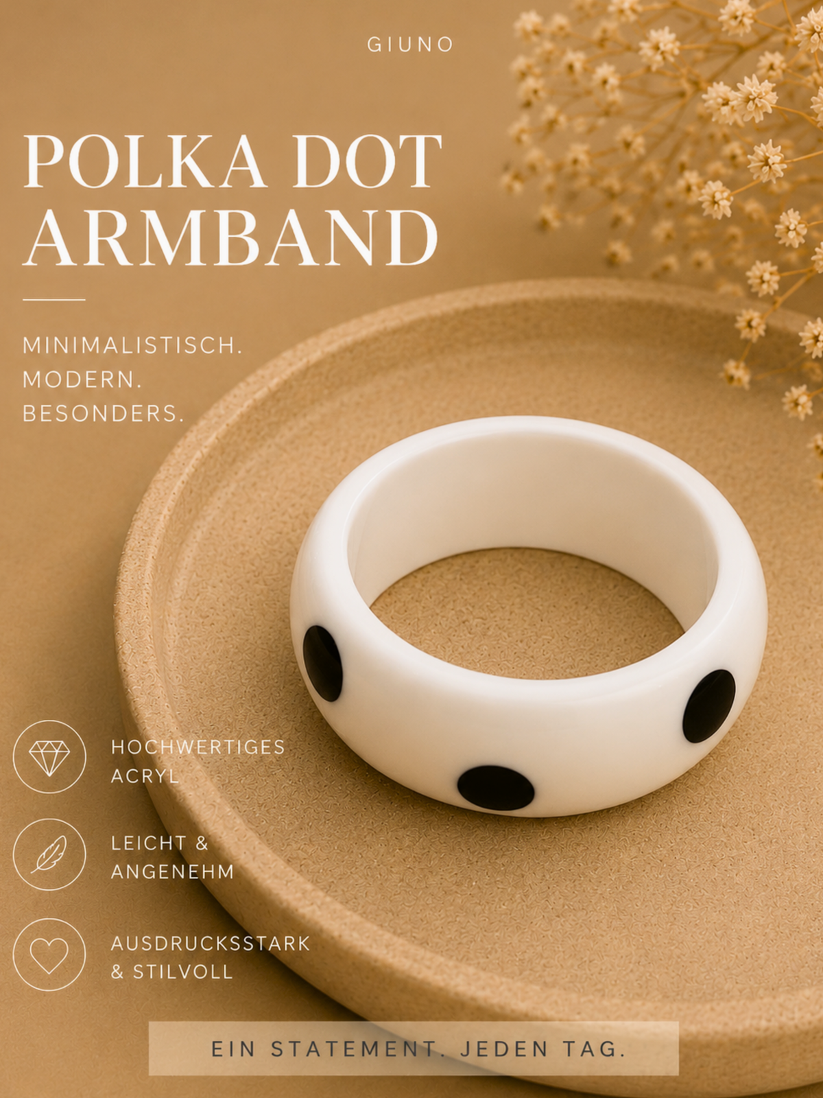 Armreif Polka Dots - Unique Flores 