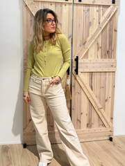 Jeans Wide Leg - Unique Flores 