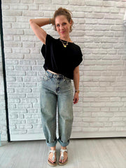 Jeans Barrel Stone Blue