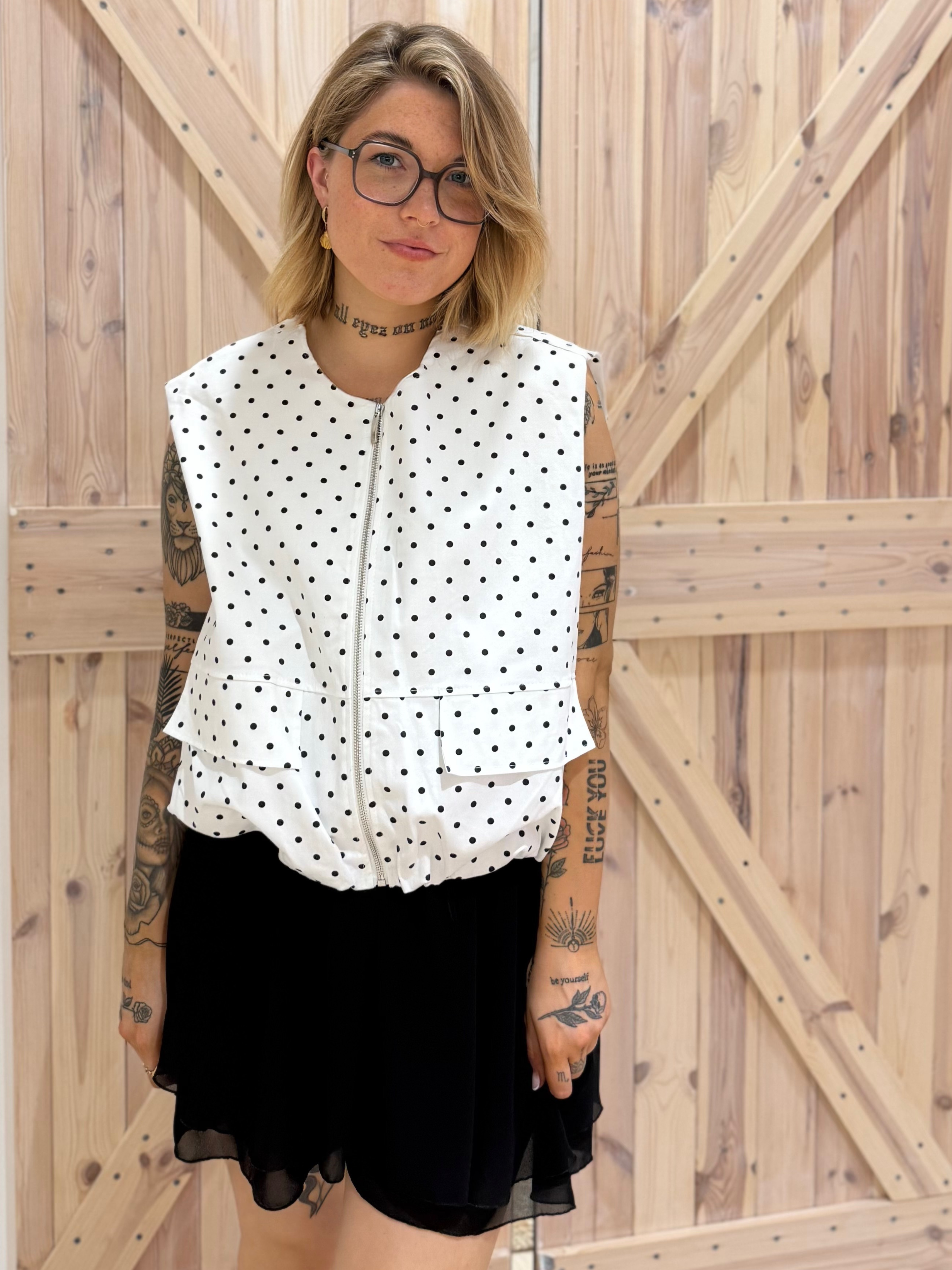 Weste Polka Dots - Unique Flores 