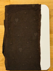 Strumpfhose mit Herz/Punkt Brown