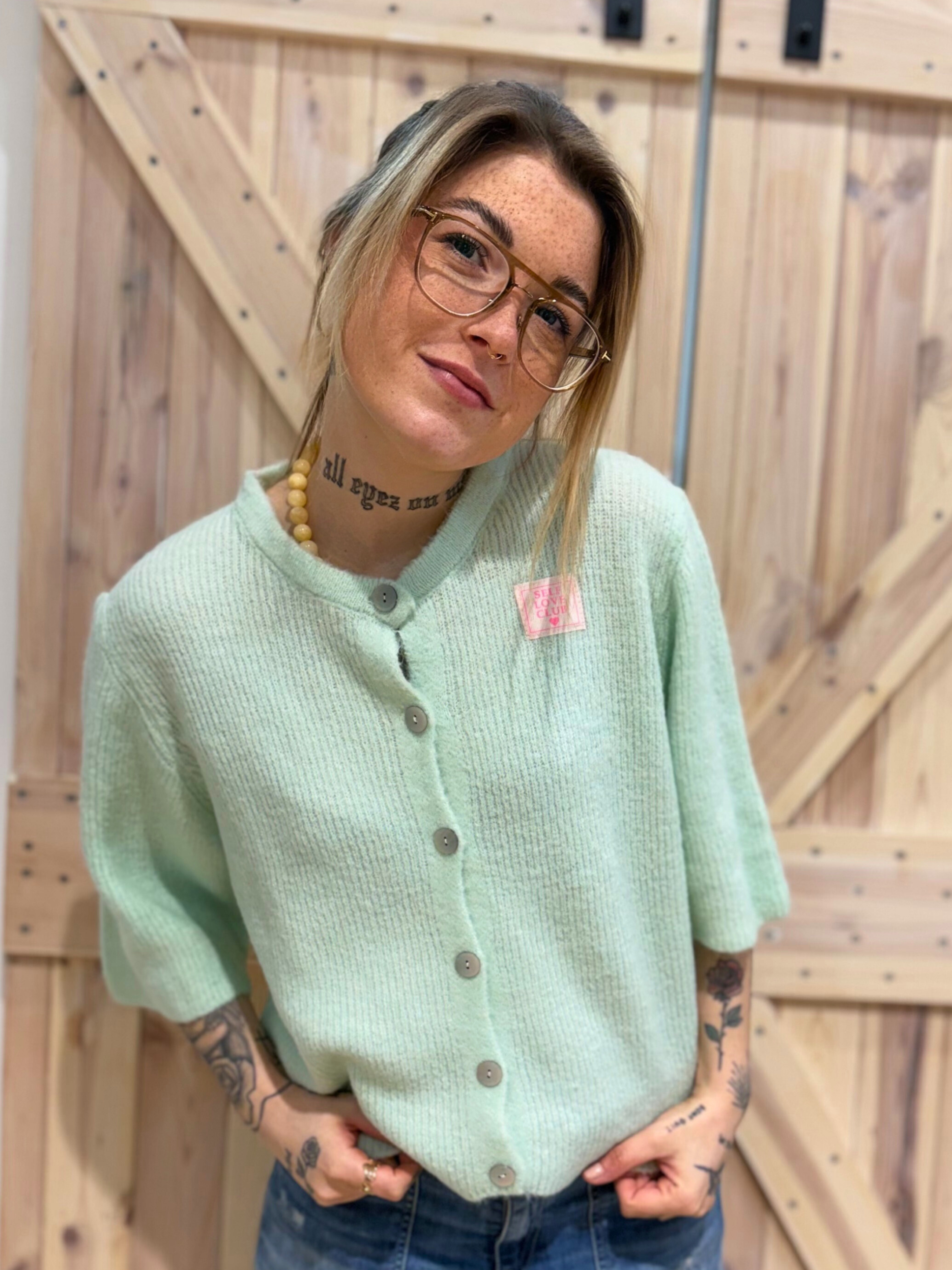 3/4 Ärmel Pullover Self Love Club - Unique Flores 