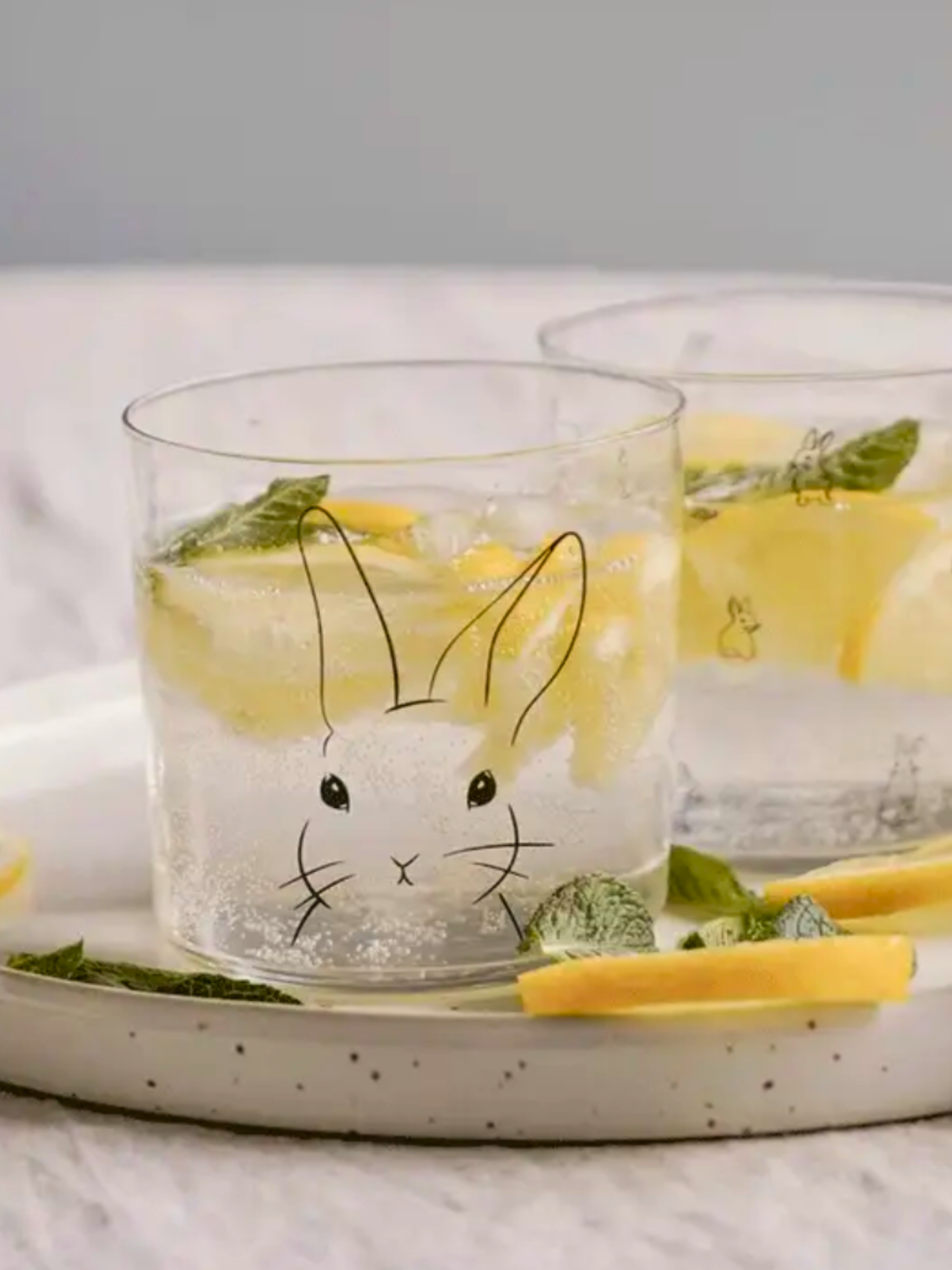 Trinkglas Hase Schwarz - Unique Flores 