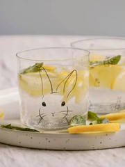 Trinkglas Hase Schwarz - Unique Flores 