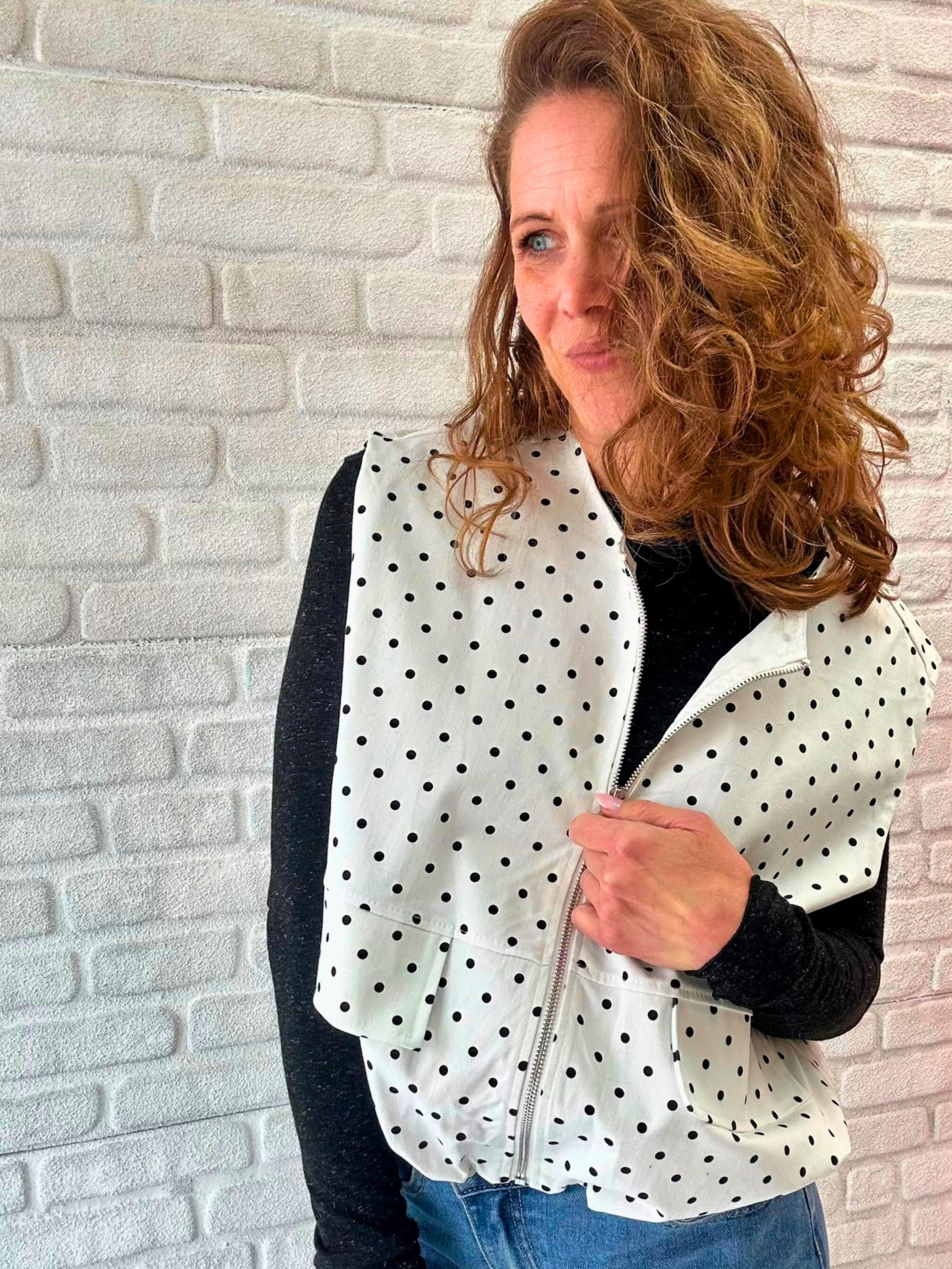 Weste Polka Dots - Unique Flores 