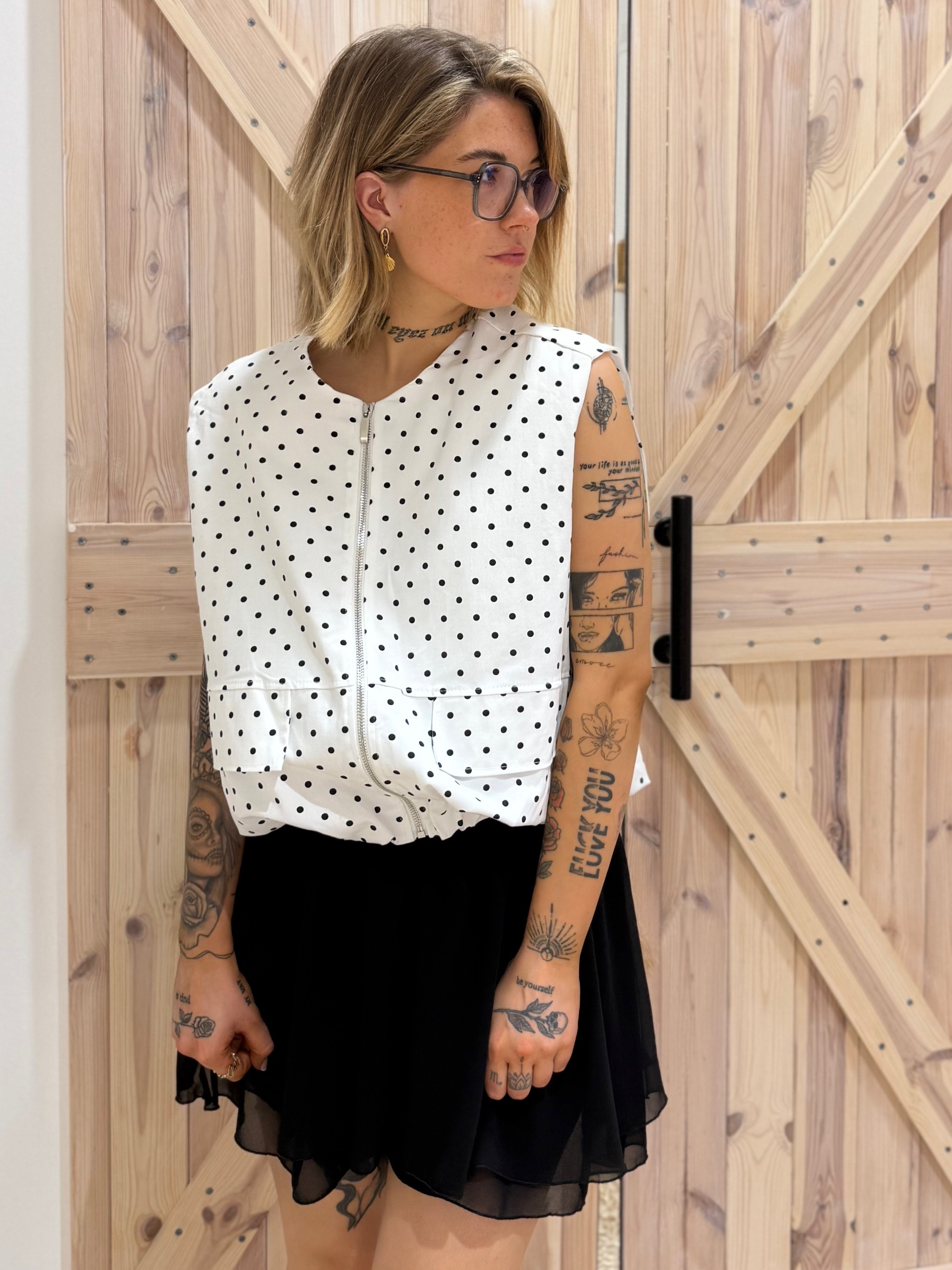 Weste Polka Dots - Unique Flores 