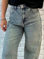 Jeans Barrel Stone Blue