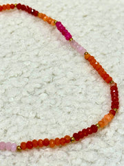 Kette coral/pink/orange