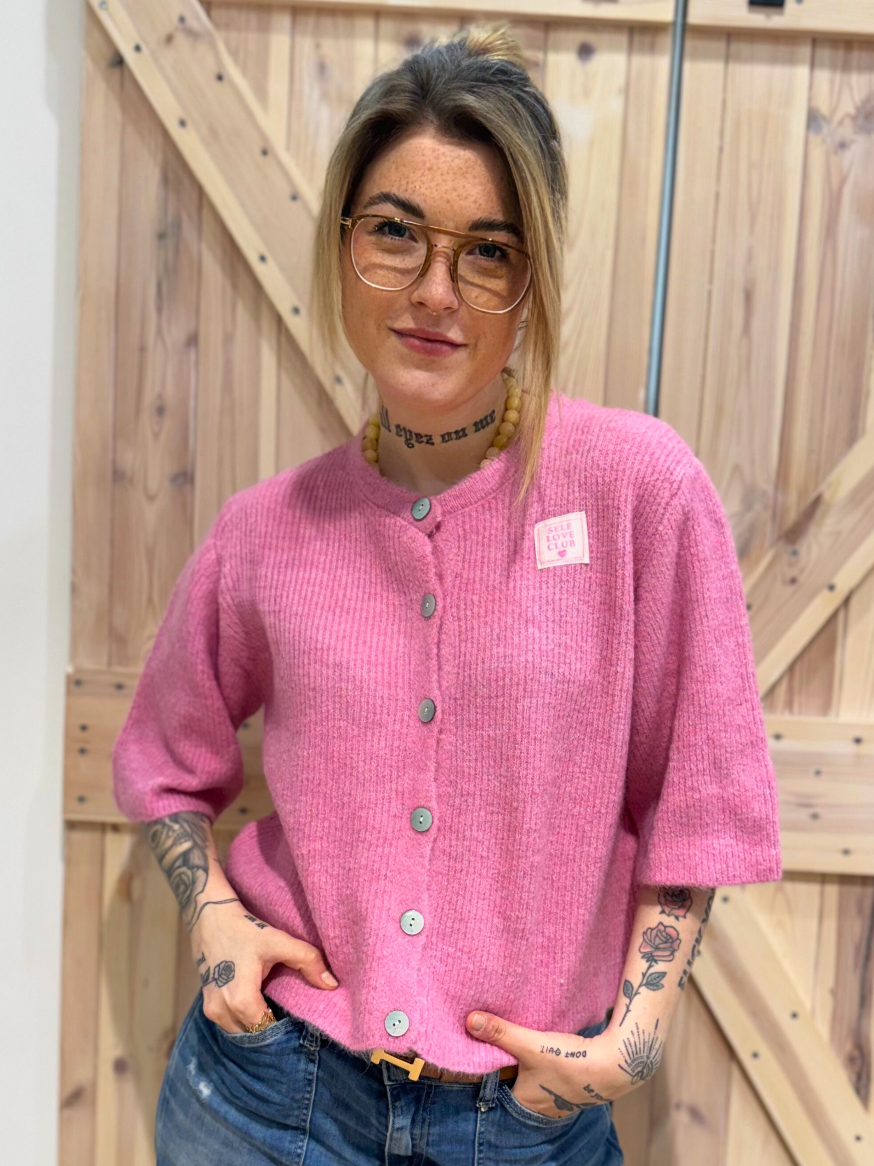 3/4 Ärmel Pullover Self Love Club - Unique Flores 