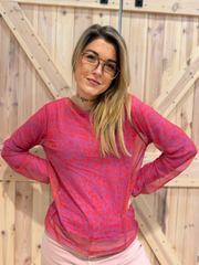 Langarmshirt Leo Mesh - Unique Flores 