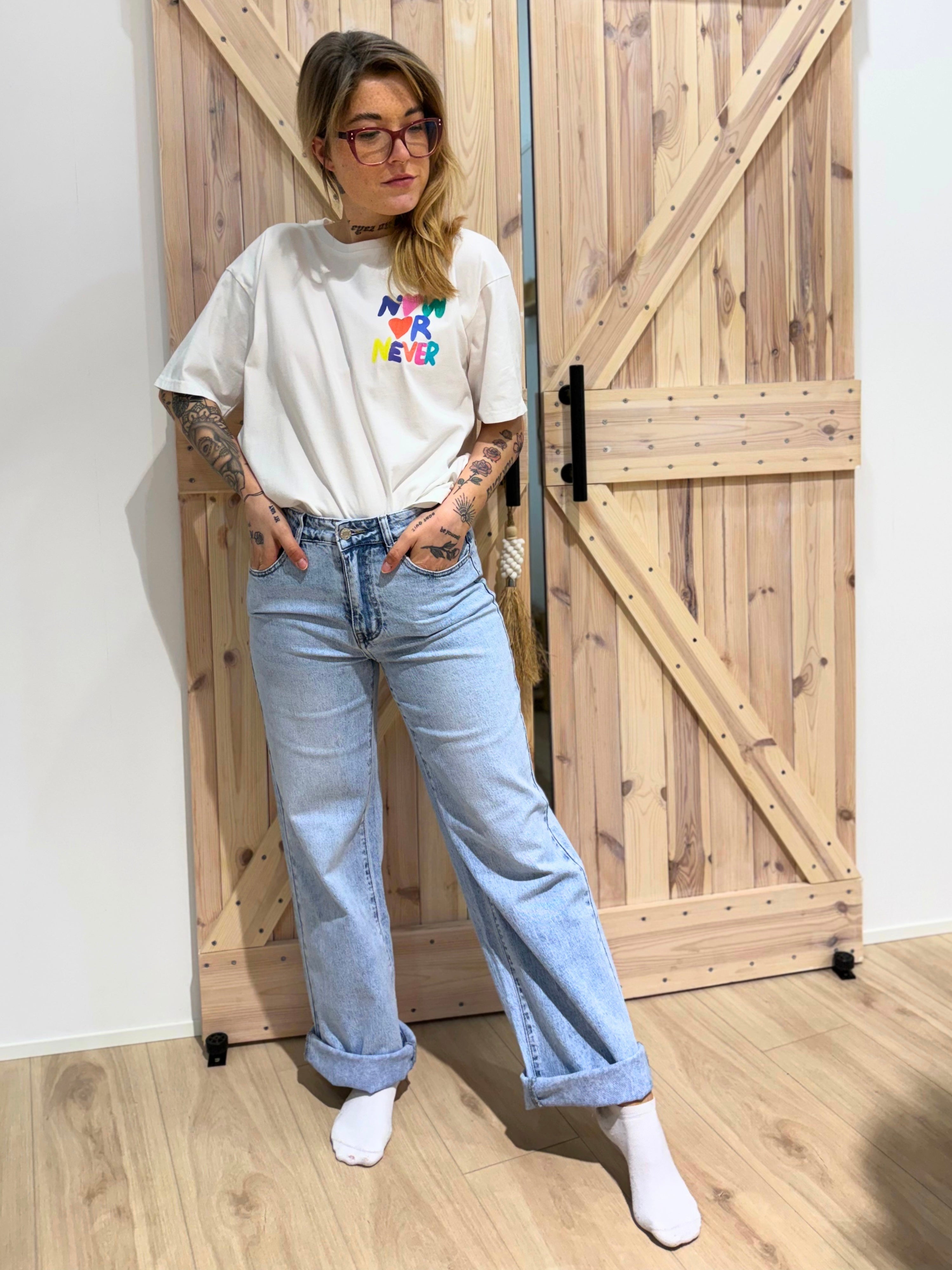 Wide Leg Blue - Unique Flores 